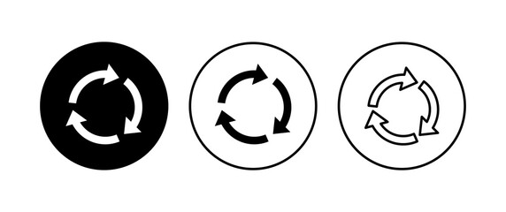 Recycle icon set. Recycling vector icon.