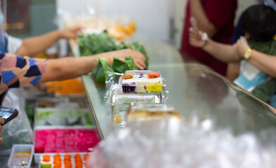 variety of elegantly beautiful Thai Desserts (Khanom Wan Thai) .Thai dessert, Auspicious dessert