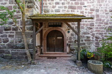 historic castle entrance in the black forest