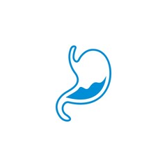 Obraz premium Illustrated icon of the concept of gastric or stomach care 