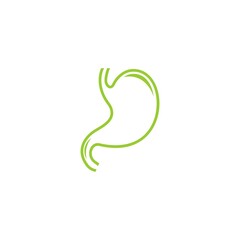 Obraz premium Illustrated icon of the concept of gastric or stomach care 