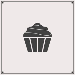 Cup cake web icon