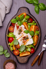 Salad of fresh vegetables.