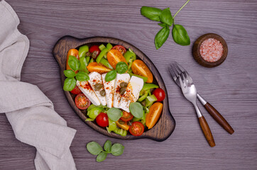 Salad of fresh vegetables.