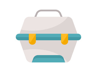 tool box utensil single isolated icon with flat style