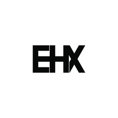 ehx letter original monogram logo design
