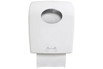 white toilet paper isolated