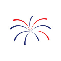 Fireworks icon design template vector isolated illustration