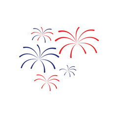 Fireworks icon design template vector isolated illustration