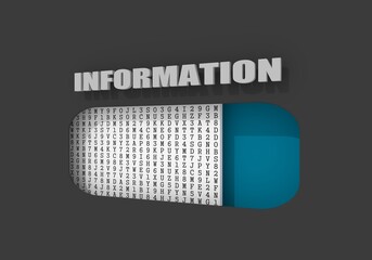 Machine code loading. Concept of internet technology