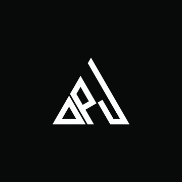 D P J letter logo creative design. DPJ icon