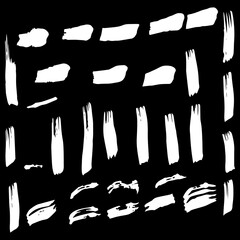 White Brushes Background. Ink Creative. Stroke Collection. Paint Frame. Paintbrush Japanese. Set Acrylic. Texture Design. Brushstroke Collection. Watercolor Acrylic.