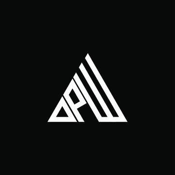 D P W letter logo creative design. DPW icon