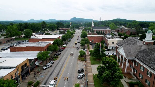 Pickens SC, Pickens South Carolina aerial push in