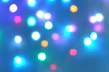 Light blue background with lots of colors and looks interesting