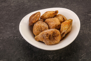 Dry sweet fig fruit heap