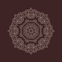 Beautiful vintage circular pattern of indian, excellent vector illustration