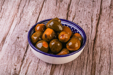 Marinated feijoa in the bowl