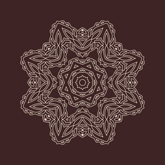 Beautiful vintage circular pattern of indian, excellent vector illustration