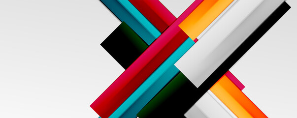 Color abstract lines trendy geometric background for business or technology presentation, internet poster or web brochure cover, wallpaper