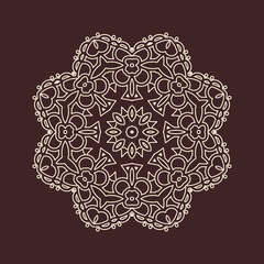Beautiful vintage circular pattern of indian, excellent vector illustration