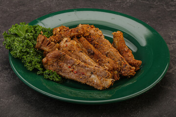 Stewed pork ribs with spices