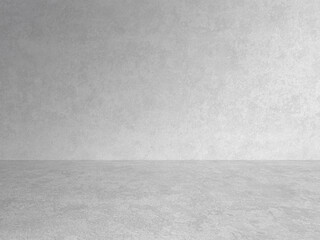 empty gray interior with concrete wall