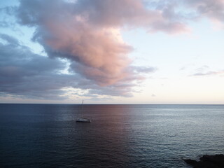 Fototapeta premium Sunset over the ocean. Canary Islands, Tenerife
