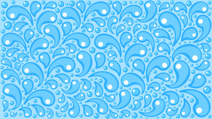 fantasy water drops flowing on background