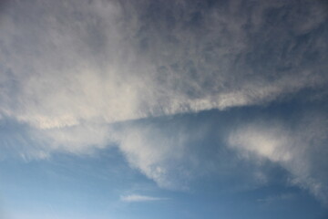 Fototapeta na wymiar Cirrus cloud with blue sky in Background