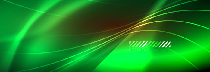 Neon dynamic beams vector abstract wallpaper background. Wallpaper background, design templates for business or technology presentations, internet posters or web brochure covers