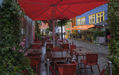 street cafe in the city