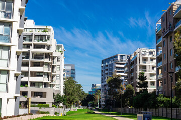 Apartment building in inner Sydney suburb NSW Australia