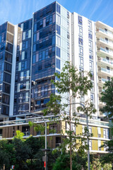 Apartment building in inner Sydney suburb NSW Australia