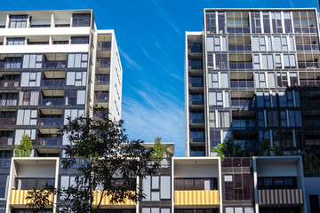 Apartment building in inner Sydney suburb NSW Australia