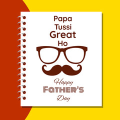 Happy Father's Day Greeting Card Design
