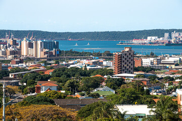 View of Durban Harbour as seen from the Berea