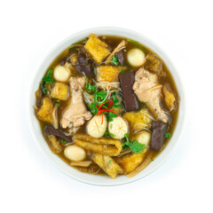 Fish maw soup with Chicken, Egg and Bamboo shoot