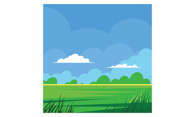 Obraz premium Green landscape