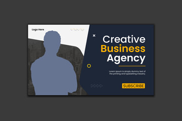 Creative Business Youtube Thumbnail Design and Web Banner