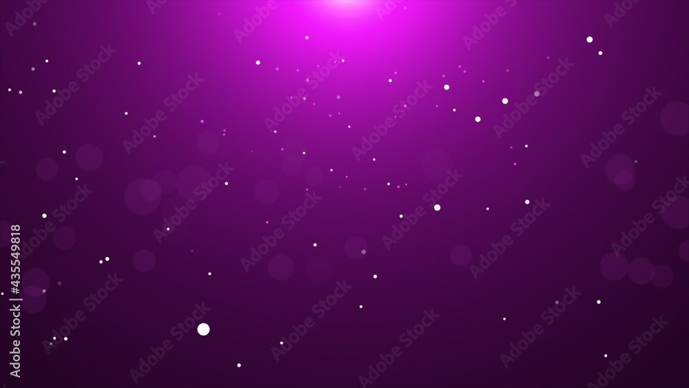 Sticker pink falling glow particle with flare background