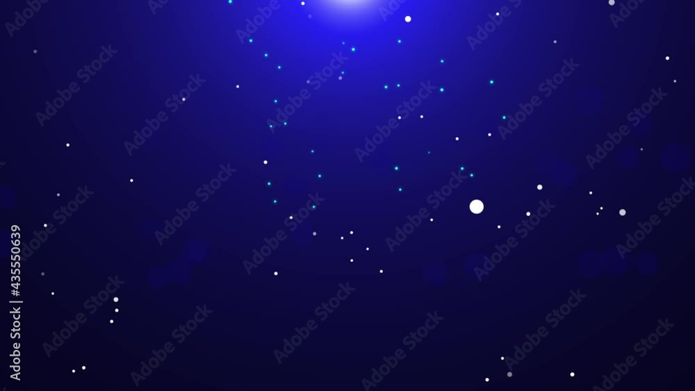 Canvas Prints blue falling glow particle with flare background