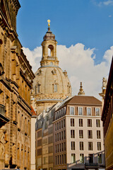 Fototapeta premium beautiful scene in Dresden city, Germany in summer vacation