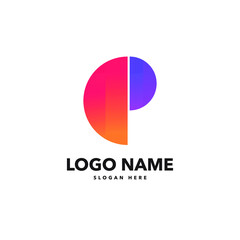 p letter logo design