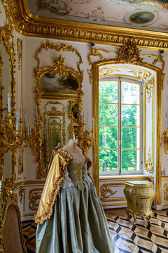 Hermitage Pavilion. Catherine Park in Tsarskoe Selo Pushkin, St. Petersburg, Russia, June 3, 2014