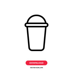 Coffee cup icon vector. Coffee sign