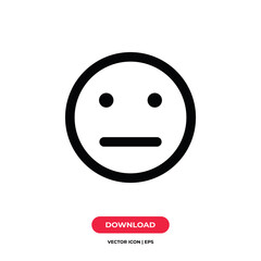 Neutral icon vector. Neutral sign