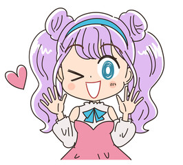 かわいい女性バーチャルアイドル