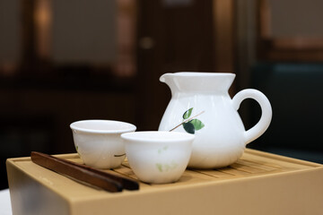 Kung Fu tea cup on the table
