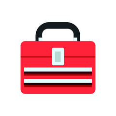 red toolbox emoji vector